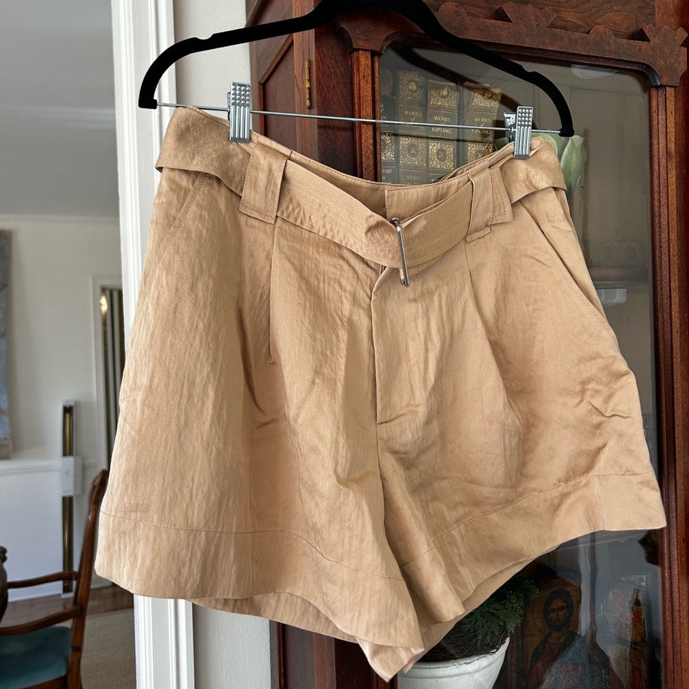 A.L.C. Women's Beige Silky Shorts Sz 8